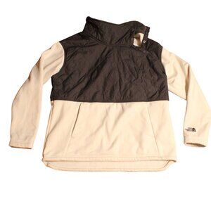 The North Face Womens White Gray Pullover Fleece Size Large
